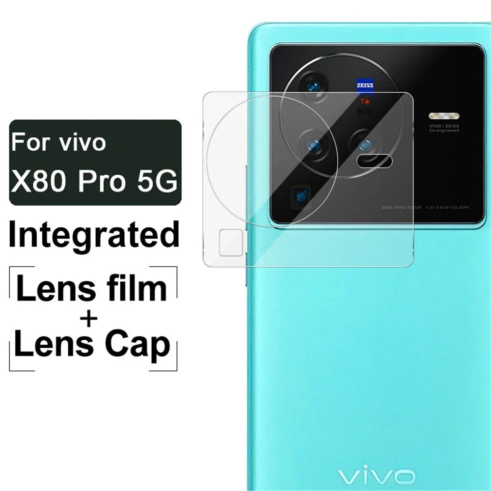 IMAK for vivo X80 Pro 5G Anti-Shatter Transparent Integrated Tempered Glass Protective Film + Acrylic Lens Cap - 2
