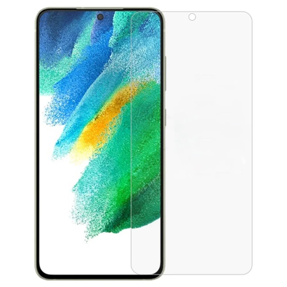 LUANKE For Samsung Galaxy S21 FE 5G Tempered Glass Screen Protector Clear 9H Hardness 2.5D Full Glue Film - 1