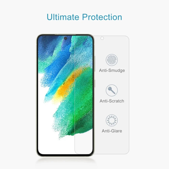 LUANKE For Samsung Galaxy S21 FE 5G Tempered Glass Screen Protector Clear 9H Hardness 2.5D Full Glue Film - 4