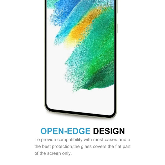 LUANKE For Samsung Galaxy S21 FE 5G Tempered Glass Screen Protector Clear 9H Hardness 2.5D Full Glue Film - 5