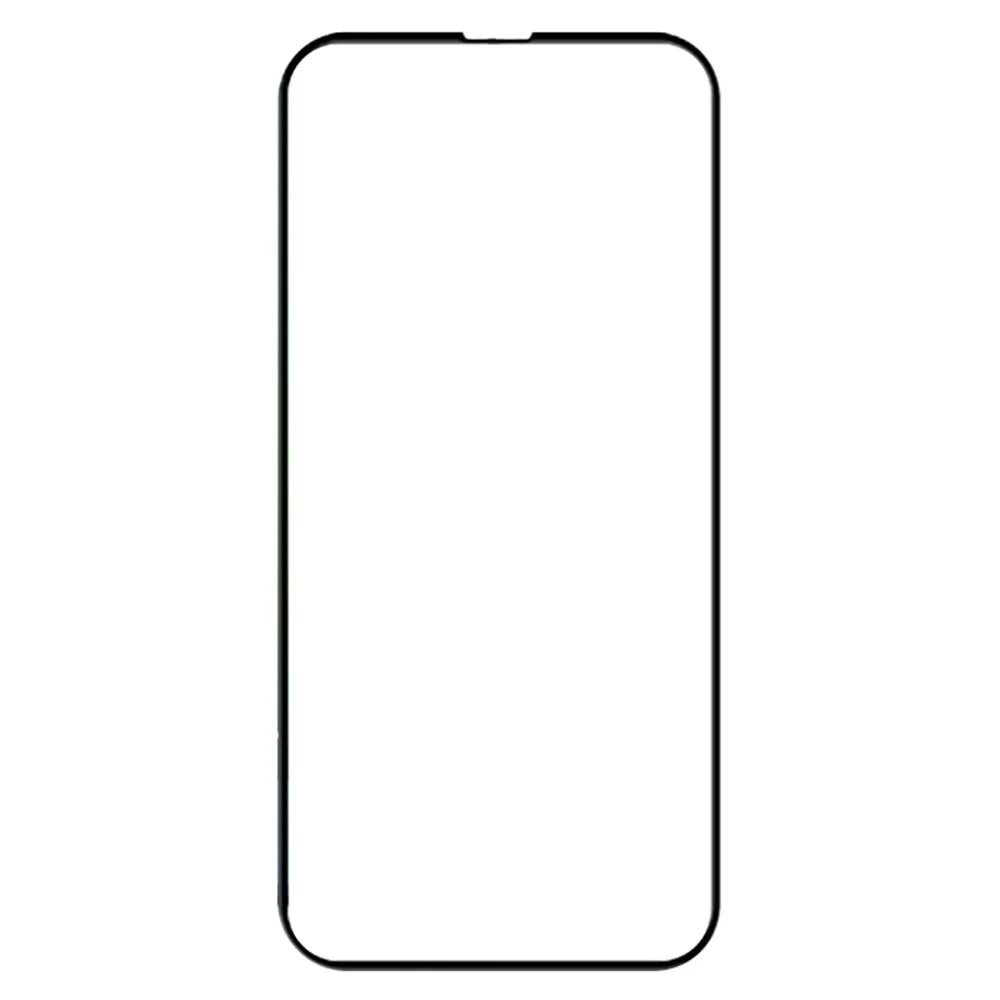 AMORUS For iPhone 14 Pro Max 6.7 inch 3D Curved Edges Silk Printing Edge Full Size Tempered Glass Film Full Glue Screen Protector - Black - 2