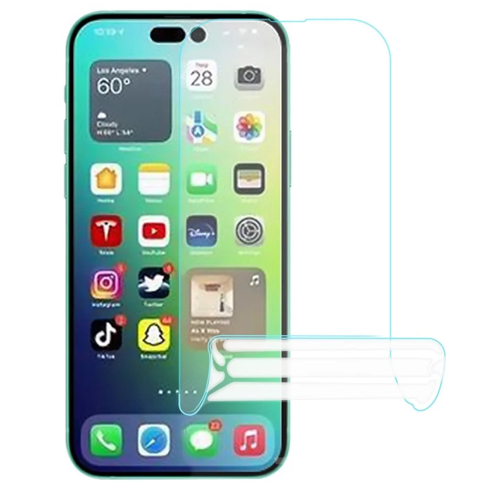 For iPhone 14 Pro Max 6.7 inch Full Covering Anti-Fingerprint Ultra Clear Film Shockproof Anti-Glare Soft Hydrogel TPU Phone Screen Protector - 1