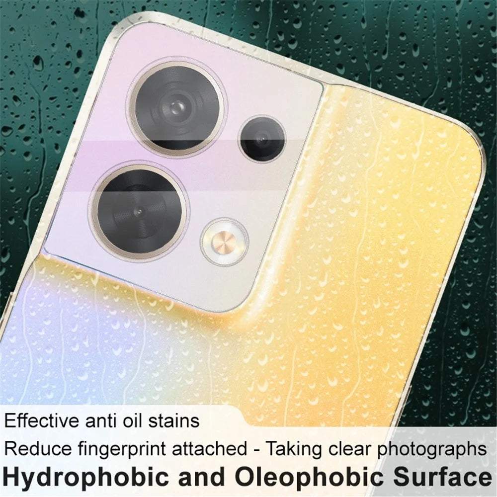 IMAK for Oppo Reno8 5G / Reno8 5G (Global Version) Integrated Camera Lens Protector Scratch-Resistant Tempered Glass Lens Film + Acrylic Lens Cap - 7
