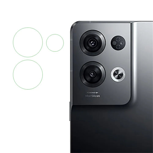 Rear Camera Lens Film for Oppo Reno8 Pro 5G (Global Version) / Reno8 Pro+ 5G, Tempered Glass Scratch-resistant Camera Lens Protector - 1