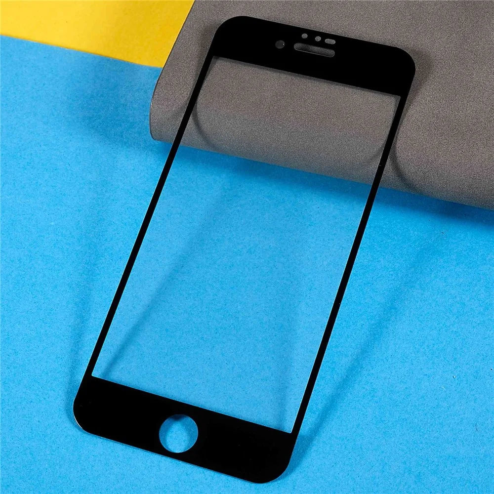 For iPhone SE (2020) / SE (2022) / iPhone 7 / 8 9D Full Cover Side Glue Tempered Glass Film Anti-Explosion Silk Printing Screen Protector - 4