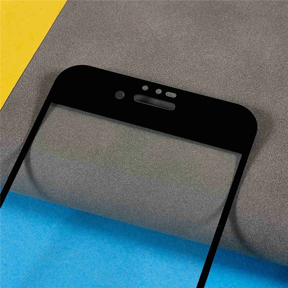 For iPhone SE (2020) / SE (2022) / iPhone 7 / 8 9D Full Cover Side Glue Tempered Glass Film Anti-Explosion Silk Printing Screen Protector - 5