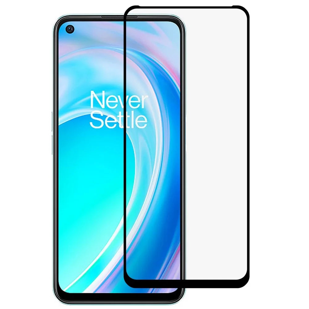 For OnePlus Nord CE 2 Lite 5G 9D Full Cover Side Glue Tempered Glass Film Anti-Explosion Silk Printing Screen Protector - 1