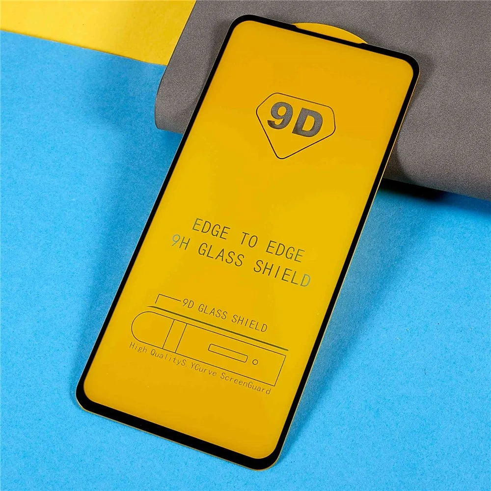 For Samsung Galaxy S21 FE 5G 9D Side Glue Tempered Glass Screen Protector Silk Printing Anti-Explosion Film - 3