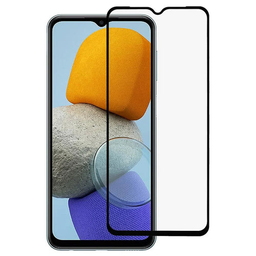 For Samsung Galaxy A03 (166.5mm) 9D Tempered Glass Film Side Glue Silk Printing Full Screen Protector - 1