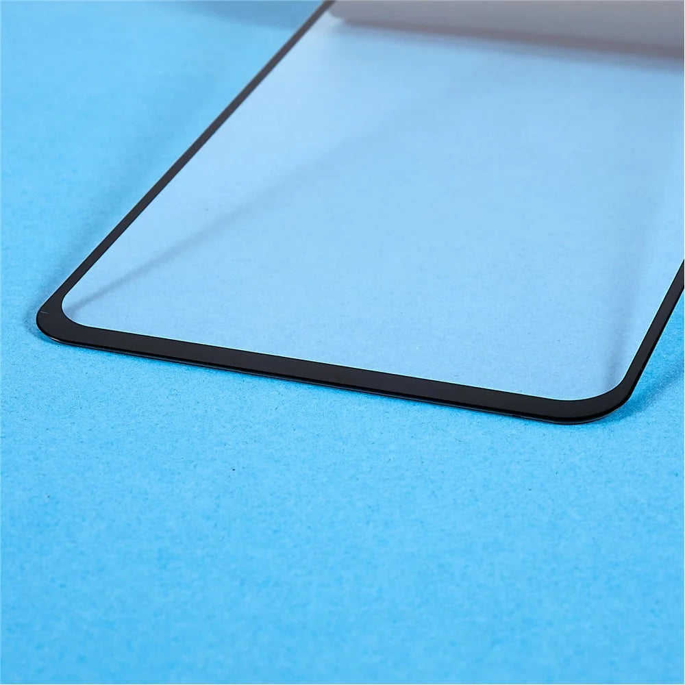 For Samsung Galaxy A03 (166.5mm) 9D Tempered Glass Film Side Glue Silk Printing Full Screen Protector - 6