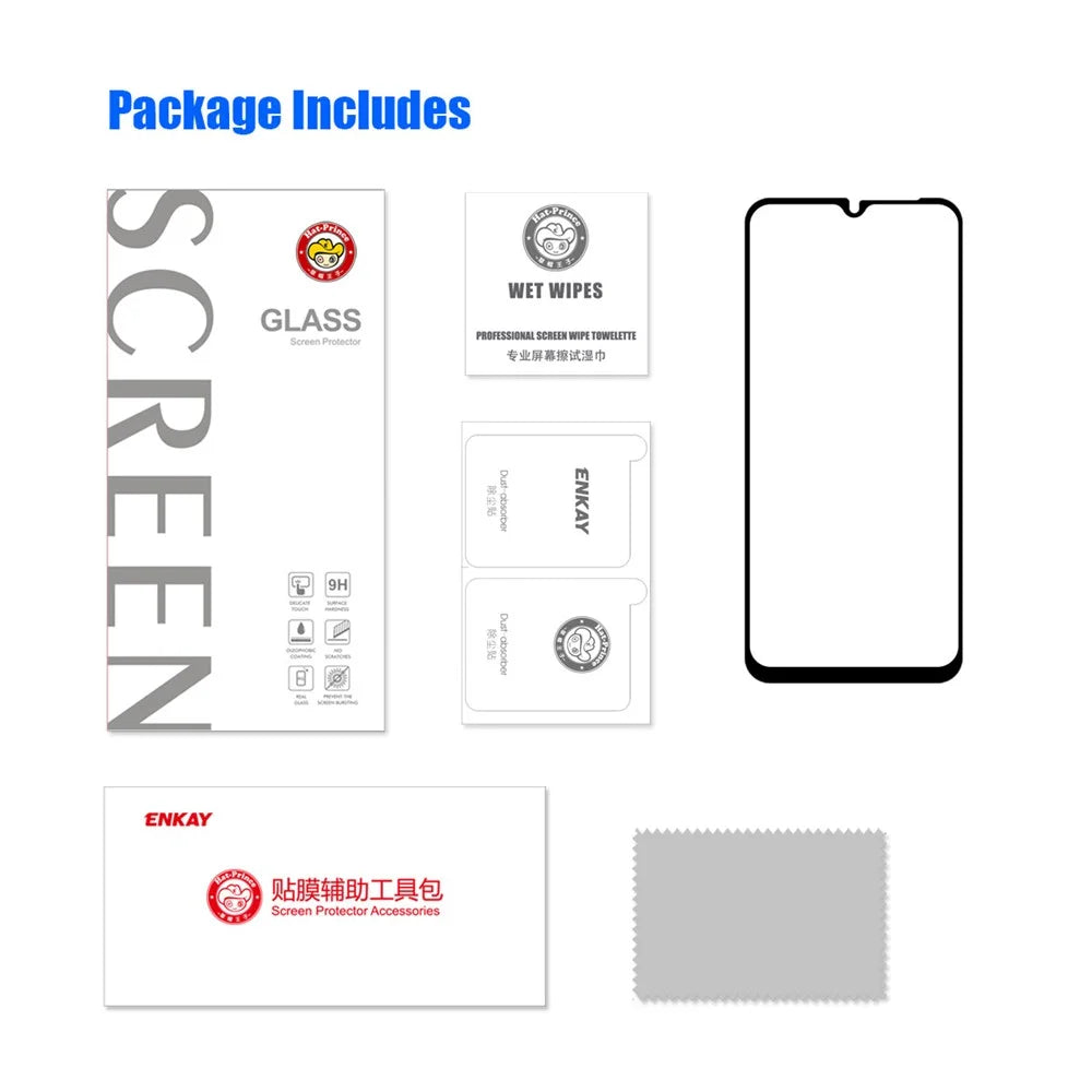 ENKAY HAT PRINCE For Samsung Galaxy M13 4G HD Full Glue 0.26mm 2.5D Arc Edge 9H High Aluminium-silicon Glass Film Full Screen Protector - 7