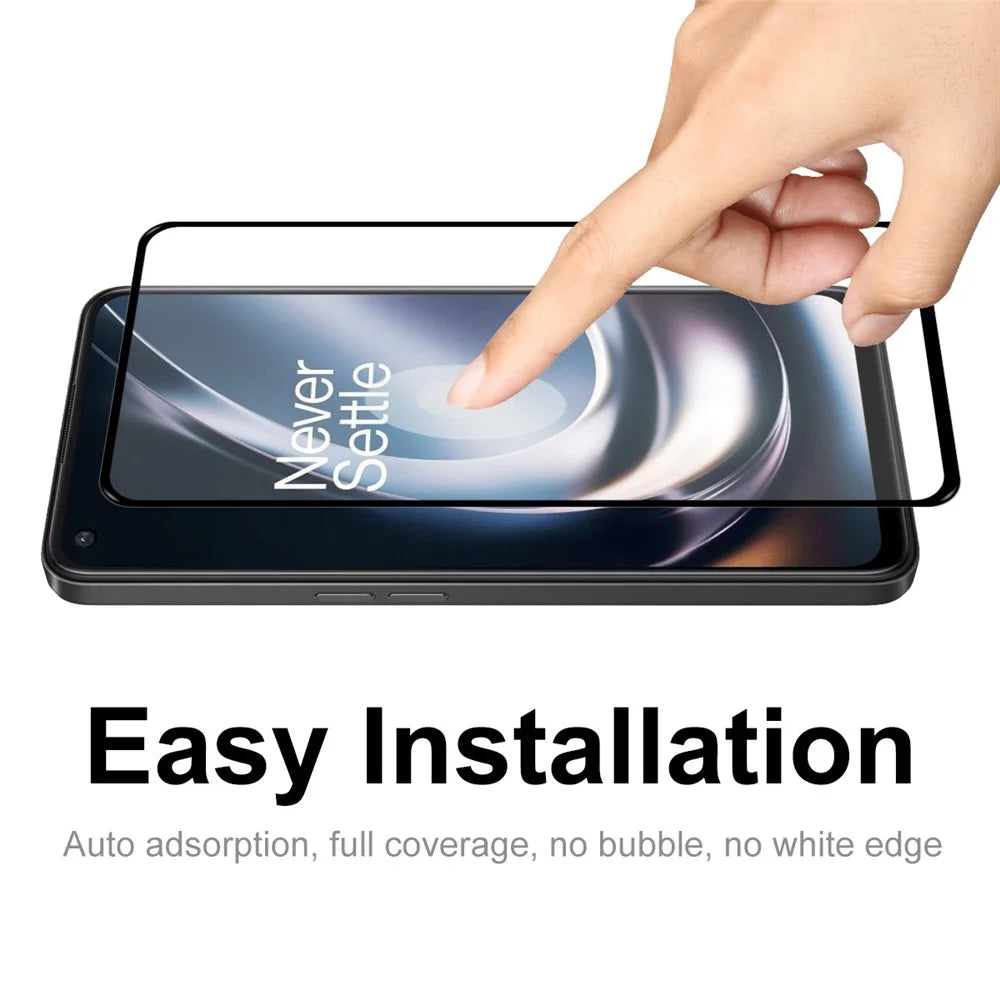 ENKAY HAT PRINCE For OnePlus Nord CE 2 Lite 5G 2Pcs/Pack Full Screen Protector 0.26mm 2.5D Arc Edge Full Glue 9H High Aluminium-silicon Glass Film - 2