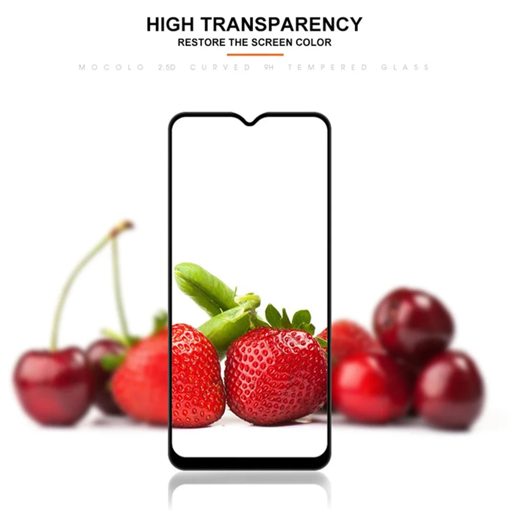 MOCOLO For Samsung Galaxy Xcover6 Pro 5G Tempered Glass Film Secondary Strengthening Full Glue Silk Printing Full Screen Protector - Black - 6