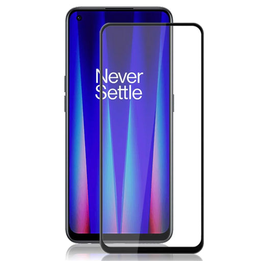 MOCOLO For OnePlus Nord CE 2 5G Silk Printing Full Glue Tempered Glass Secondary Strengthening Full Screen Protector - Black - 1