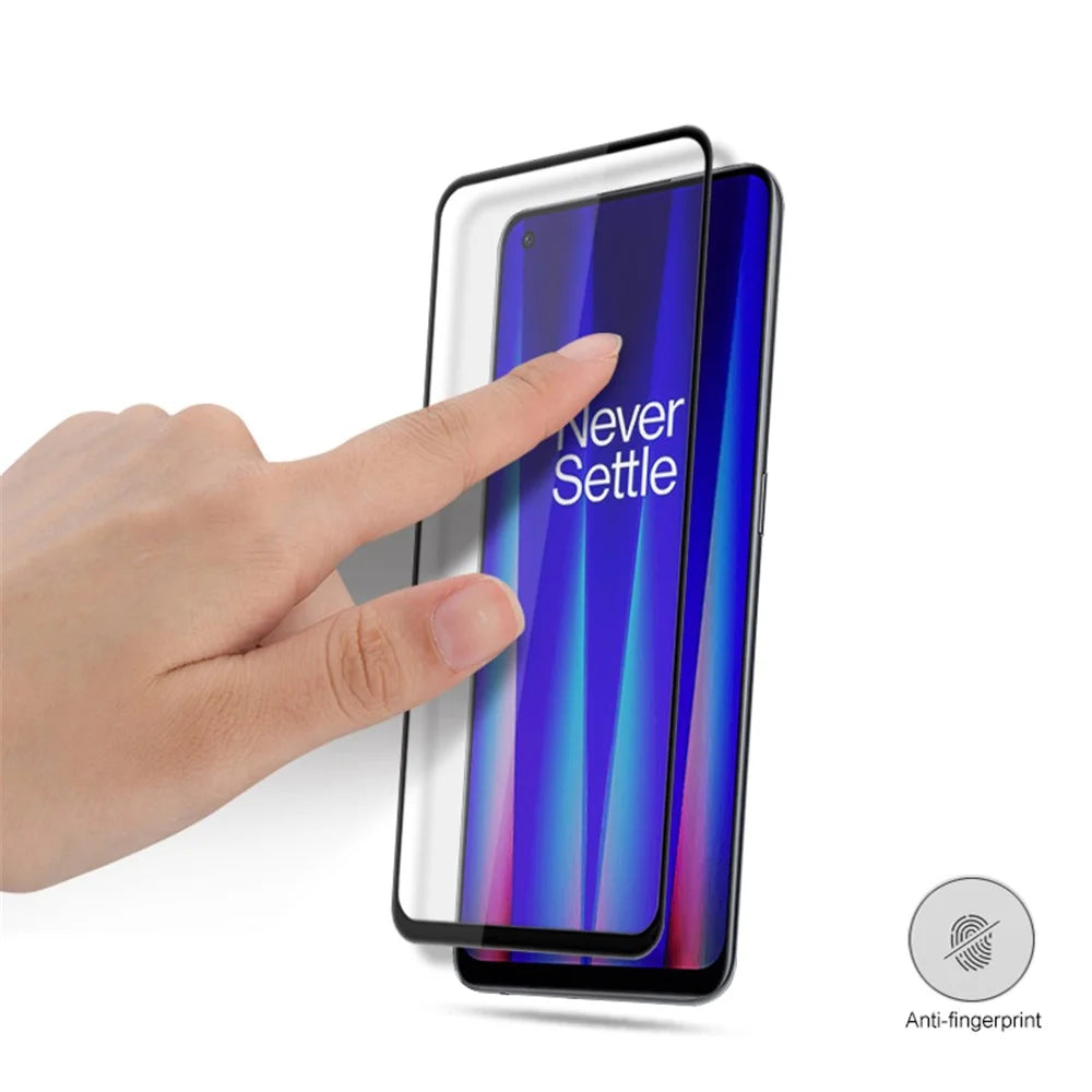 MOCOLO For OnePlus Nord CE 2 5G Silk Printing Full Glue Tempered Glass Secondary Strengthening Full Screen Protector - Black - 3