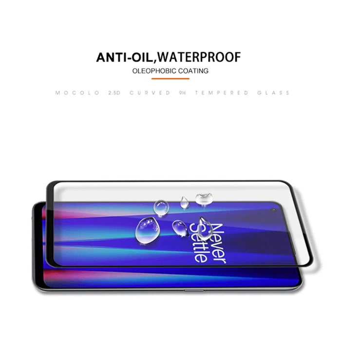 MOCOLO For OnePlus Nord CE 2 5G Silk Printing Full Glue Tempered Glass Secondary Strengthening Full Screen Protector - Black - 5