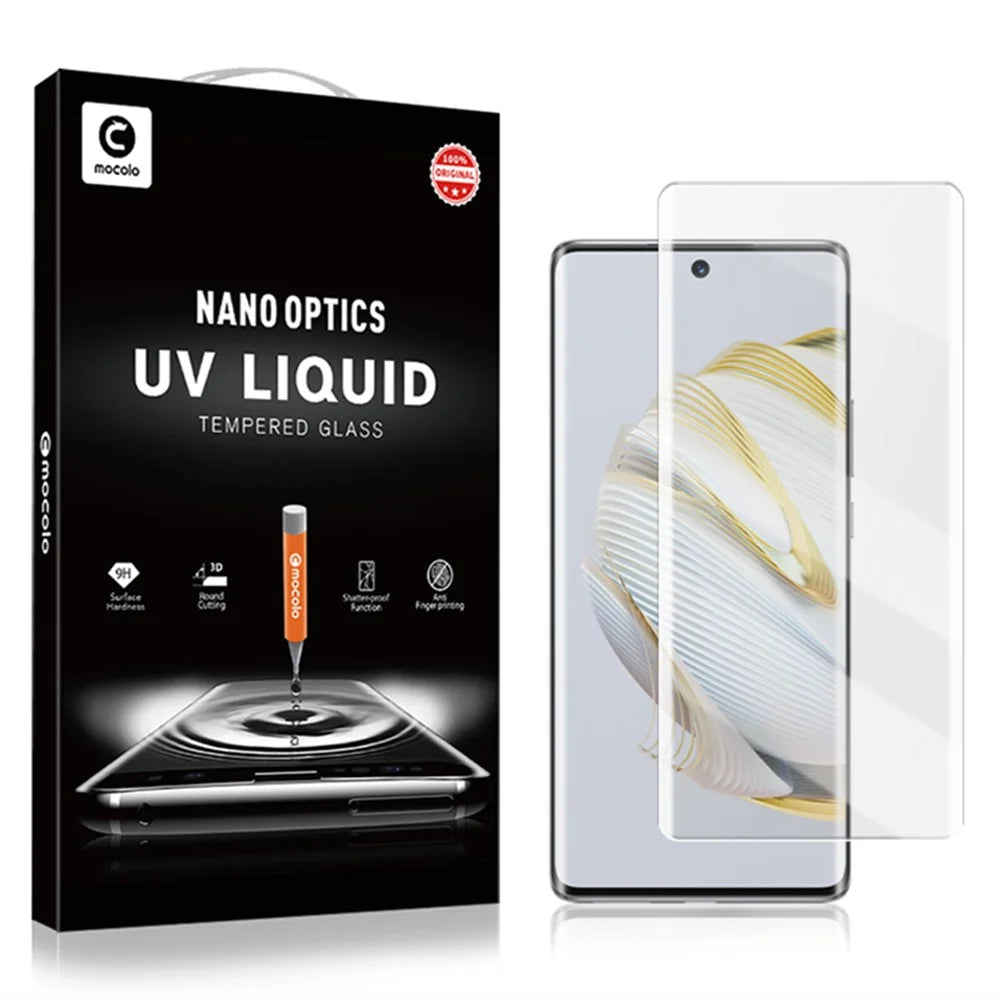 MOCOLO For Huawei nova 10 4G 3D Curved Edges Tempered Glass Film Full Glue UV Liquid Full Screen Protector - 7