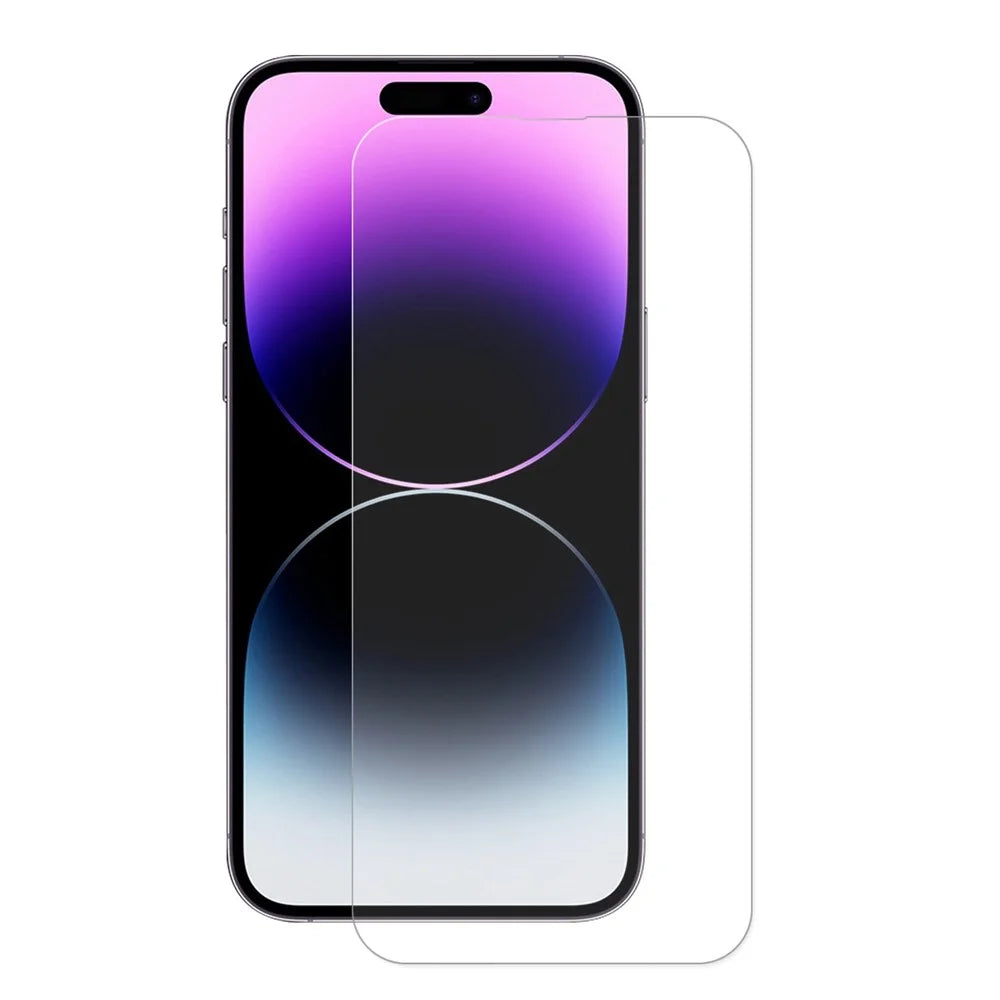 ENKAY HAT PRINCE For iPhone 14 Pro Max 6.7 inch 0.26mm 9H Hardness Tempered Glass Film 2.5D Arc Edge Anti-explosion Full Glue Screen Protector - 1