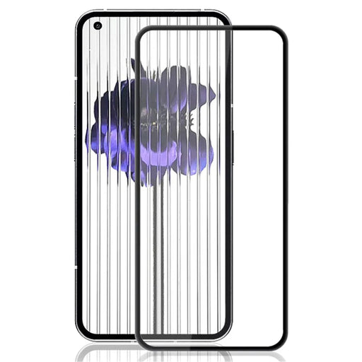 MOCOLO For Nothing Phone (1) 5G Tempered Glass Full Glue Silk Printing Full Screen Protector Secondary Strengthening HD Clear Film - Black - 1