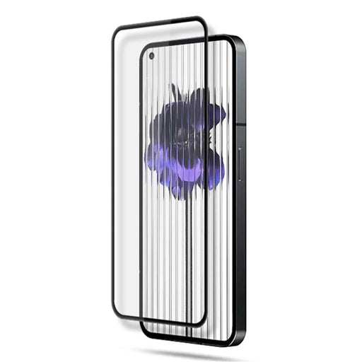 MOCOLO For Nothing Phone (1) 5G Tempered Glass Full Glue Silk Printing Full Screen Protector Secondary Strengthening HD Clear Film - Black - 2