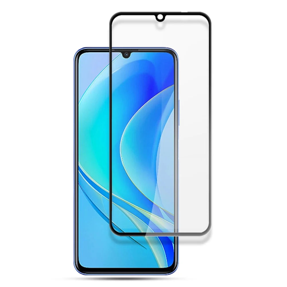 MOCOLO For Huawei nova Y70 4G Tempered Glass Full Screen Protector Silk Printing Full Glue Secondary Hardening Film - Black - 1