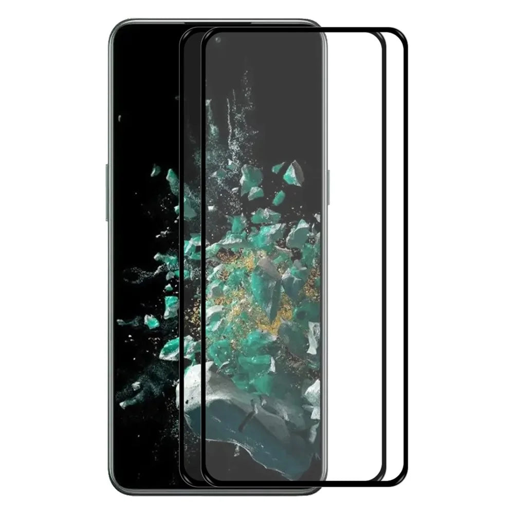 ENKAY HAT PRINCE 2Pcs / Pack For OnePlus 10T 5G / Ace Pro 5G High Aluminium-silicon Glass Film Full Glue 2.5D Arc Edge Anti-stains 9H Full Screen Protector - 1