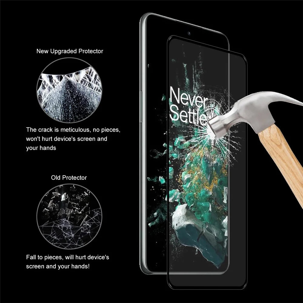 ENKAY HAT PRINCE 2Pcs / Pack For OnePlus 10T 5G / Ace Pro 5G High Aluminium-silicon Glass Film Full Glue 2.5D Arc Edge Anti-stains 9H Full Screen Protector - 6