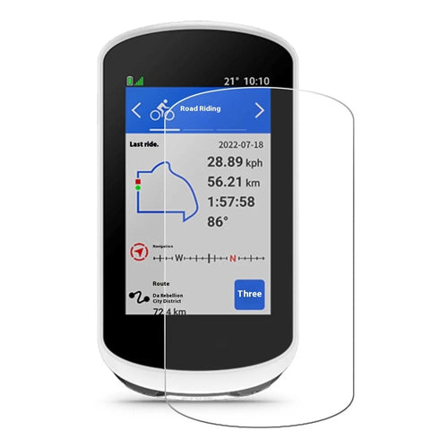 ENKAY HAT PRINCE Screen Protector for Garmin Edge Explore 2 Cycle Computer, 0.26mm 9H 2.5D Arc Edge Tempered Glass Full Glue Anti-explosion Film - 1