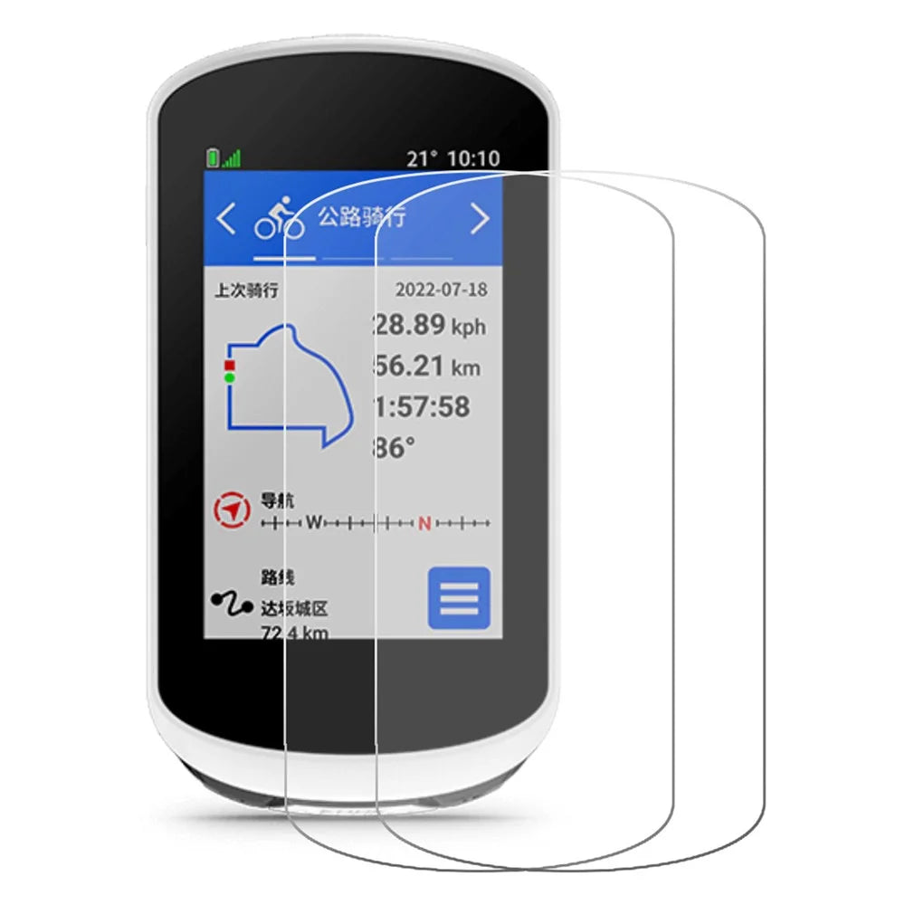 ENKAY HAT PRINCE 2Pcs / Set for Garmin Edge Explore 2 Cycle Computer Tempered Glass Screen Protector 2.5D Arc Edge 0.26mm 9H Anti-explosion Film - 1