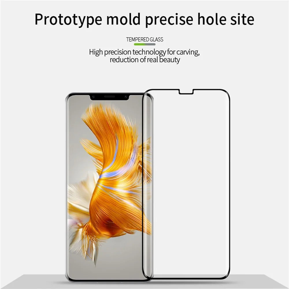 PINWUYO JK 3D Curved Tempered Glass Film-2 for Huawei Mate 50 Pro 4G Full Cover Full Glue Ultra HD Anti-Fingerprint Screen Protector - 7