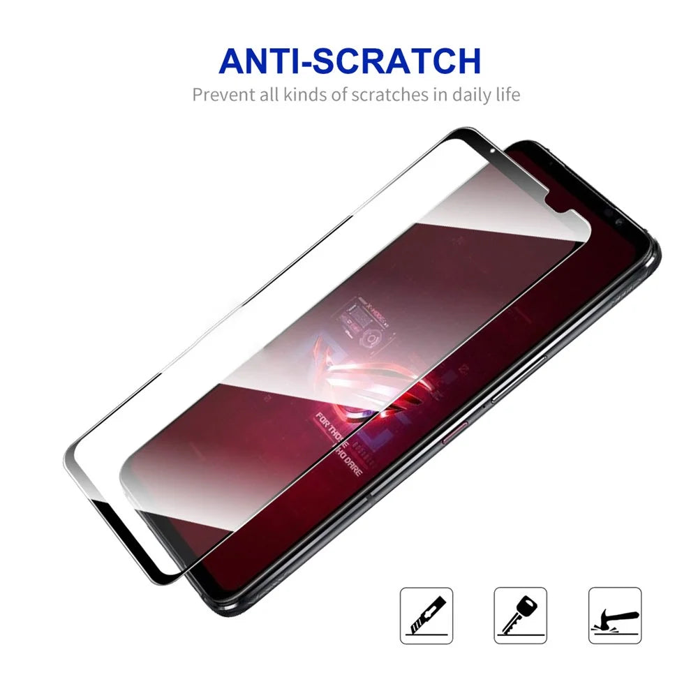 ENKAY HAT PRINCE For Asus ROG Phone 6 5G / 6D 5G / 6 Pro 5G Full Glue High Aluminium-silicon Glass Film 0.26mm 9H 2.5D Arc Edge Anti-explosion Full Screen Protector - 4