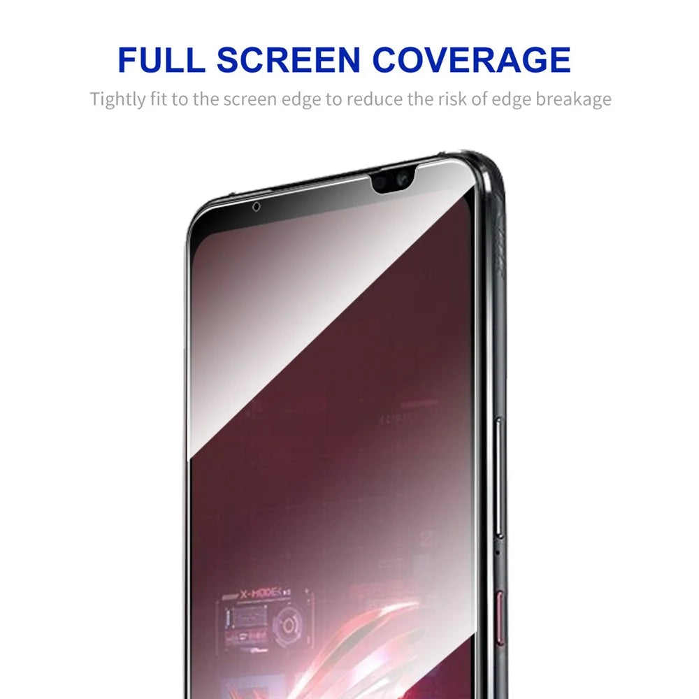 ENKAY HAT PRINCE 2Pcs / Set For Asus ROG Phone 6 5G / 6D 5G / 6 Pro 5G Full Glue Full Screen Protector High Aluminium-silicon Glass 0.26mm 9H 2.5D Arc Edge HD Clear Screen Film - 2
