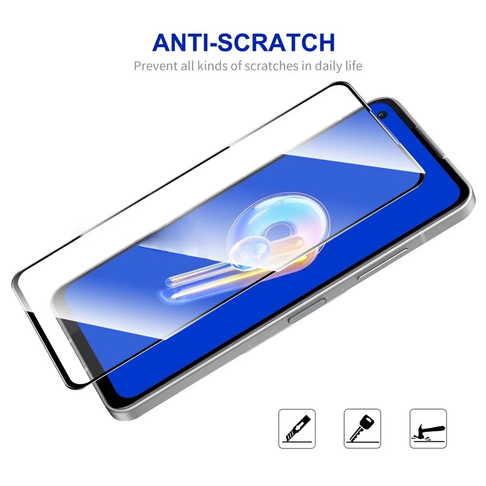 ENKAY HAT PRINCE 2Pcs / Set Anti-explosion Screen Protector For Asus Zenfone 9 5G, Full Covering High Aluminium-silicon Glass 0.26mm 9H 2.5D Arc Edge HD Clear Screen Film - 4