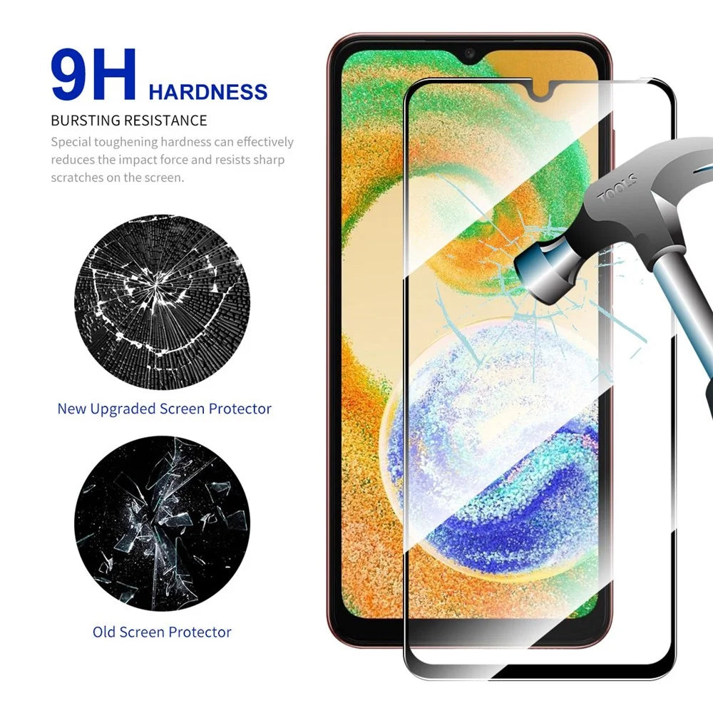 ENKAY HAT PRINCE For Samsung Galaxy A04 4G (164.4mm) / A04s 4G (164.7mm) High Aluminium-silicon Glass Screen Protector 0.26mm 9H 2.5D Full Glue Film - 3