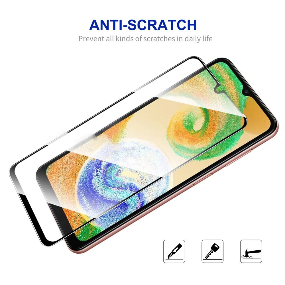 ENKAY HAT PRINCE For Samsung Galaxy A04 4G (164.4mm) / A04s 4G (164.7mm) High Aluminium-silicon Glass Screen Protector 0.26mm 9H 2.5D Full Glue Film - 4