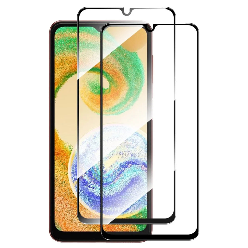 ENKAY HAT PRINCE 2Pcs / Set For Samsung Galaxy A04 4G (164.4mm) / A04s 4G (164.7mm) Screen Protector 0.26mm Full Glue High Aluminium-silicon Glass Film - 1