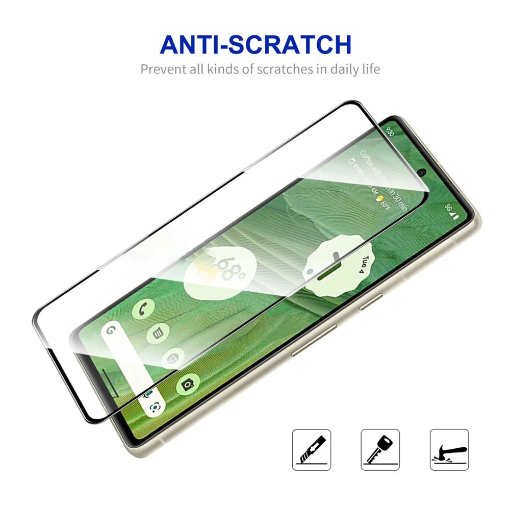 ENKAY HAT PRINCE 2.5D Arc Edge Screen Protector For Google Pixel 7 5G, 0.26mm Shatterproof Full Glue Full Covering High Aluminium-silicon Glass Screen Film - 4