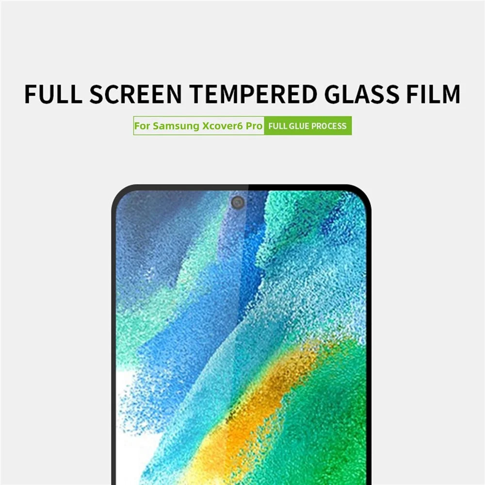 PINWUYO JK Tempered Glass Film Series-2 for Samsung Galaxy Xcover6 Pro 5G Full Glue Shatter-proof HD Clear Full Screen Protector - 4