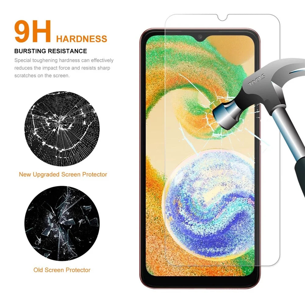 ENKAY HAT PRINCE for Samsung Galaxy A04s 4G (164.7mm) / A04 4G (164.4mm) Tempered Glass Film 2.5D Arc Edge 0.26mm 9H HD Clear Screen Protector - 2