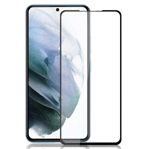 MOCOLO For Samsung Galaxy S22 5G / S23 Full Glue HD Clear Tempered Glass Silk Printing Secondary Hardening Full Screen Protector - Black - 1