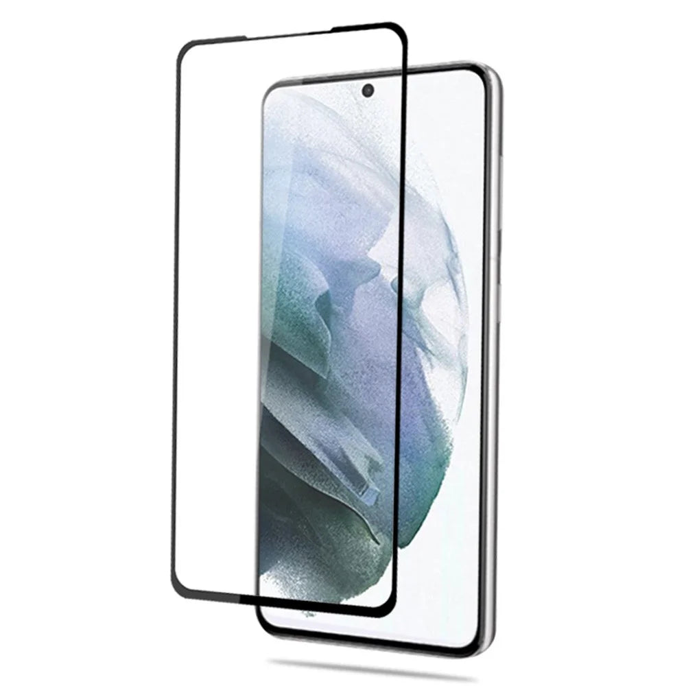 MOCOLO For Samsung Galaxy S22 5G / S23 Full Glue HD Clear Tempered Glass Silk Printing Secondary Hardening Full Screen Protector - Black - 4