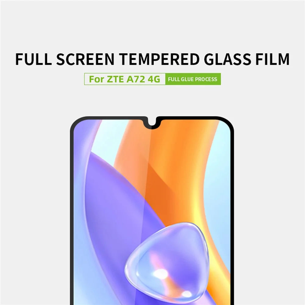 PINWUYO JK Tempered Glass Film Series-2 for ZTE Blade A72 High Aluminum-silicon Glass Full Glue Full Covering Screen Protector - 4