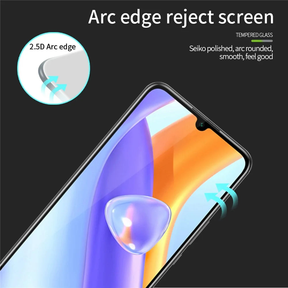 PINWUYO JK Tempered Glass Film Series-2 for ZTE Blade A72 High Aluminum-silicon Glass Full Glue Full Covering Screen Protector - 7