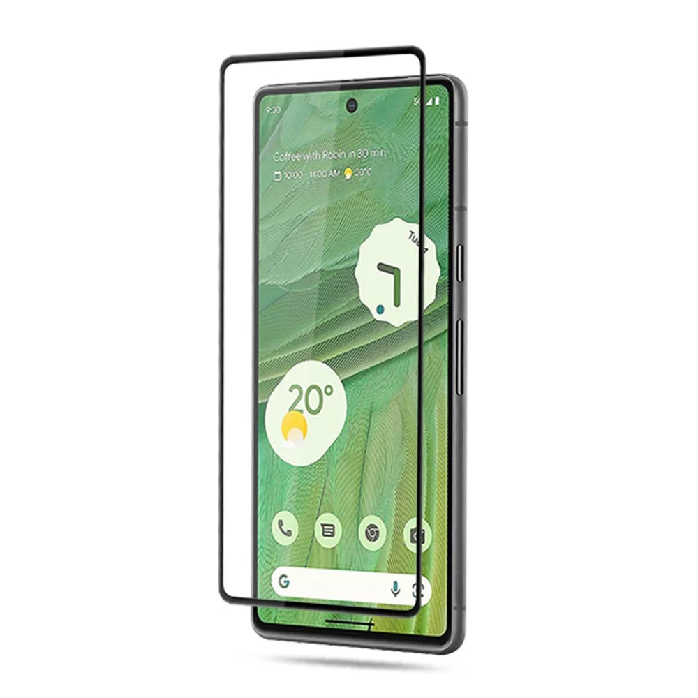 MOCOLO For Google Pixel 7 5G Full Glue Silk Printing Tempered Glass Film HD Clear Secondary Hardening Screen Protector - Black - 2