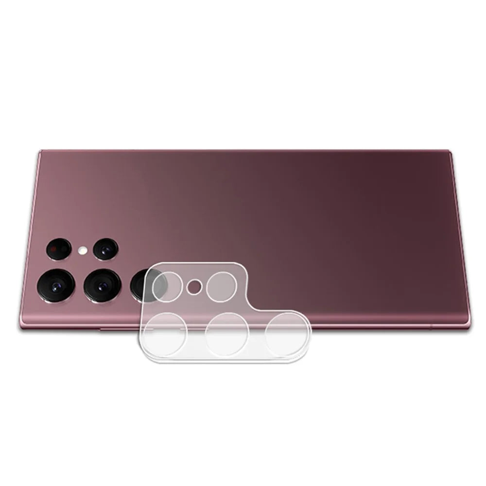 MOCOLO For Samsung Galaxy S23 Ultra Camera Lens Protector, Anti-explosion Silk Printing HD Tempered Glass Lens Protective Film - Transparent - 4
