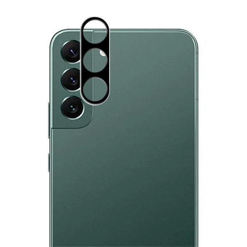 MOCOLO For Samsung Galaxy S23 9H Hardness Camera Lens Protector, Silk Printing HD Tempered Glass Lens Protective Film - Black - 1