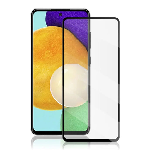 MOCOLO For Samsung Galaxy A54 5G Silk Printing HD Clear Anti-explosion Tempered Glass Film Secondary 9H Hardness Hardening Screen Protector - Black - 1