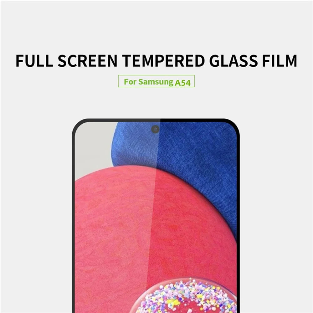 MOFI JK Tempered Glass Film Series-1 HD Screen Protector for Samsung Galaxy A54 5G High Aluminum-silicon Glass Full Coverage Full Glue Protective Screen Film - 4