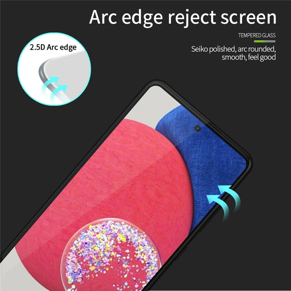 MOFI JK Tempered Glass Film Series-1 HD Screen Protector for Samsung Galaxy A54 5G High Aluminum-silicon Glass Full Coverage Full Glue Protective Screen Film - 7