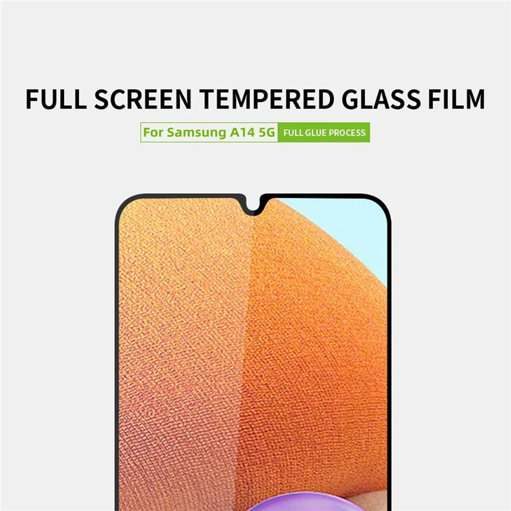 PINWUYO JK Tempered Glass Film Series-2 for Samsung Galaxy A14 5G / A14 4G Screen Protector High Aluminum-silicon Glass Full Cover Full Glue Film - 4